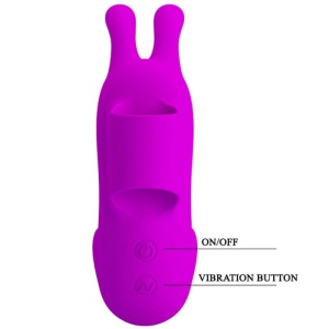 Degetar stimulator inteligent cu iepuraș, din silicon, reîncărcabil USB - Img 2