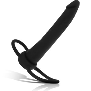 Dildo Anal COBI ONYX cu Inel pentru Penis și Testicul – Silicon Super Moale 13,5 cm - Img 2