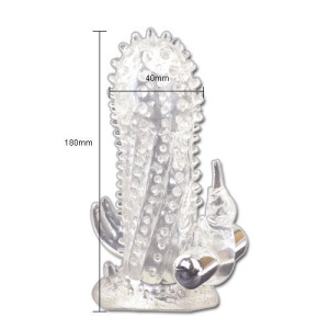 Extensie Vibratoare pentru Penis BRAVE MAN Rabbit – Stimulator și Glonț Vibrator - Img 3