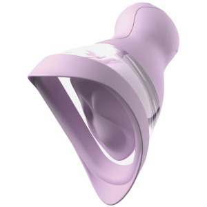 Fantasy For Her Veloura Touch – Pompă intimă cu sucțiune și vibrații, mov