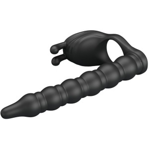 Inel de Penis Vibrant Blackney cu Plug Anal – Erecții Ferme, 7 Moduri de Vibrație și Design Ergonomic - Img 5