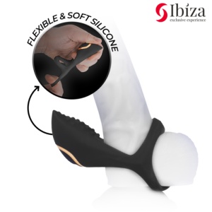 Inel Multisenzorial Ibiza pentru Penis – 10 Moduri de Vibrație, Reîncărcabil USB Magnetic - Img 3