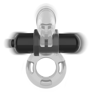 Inel Vibrator Transparent FRY Rabbit – Stimulator Clitoridian, Waterproof IPX7 - Img 4