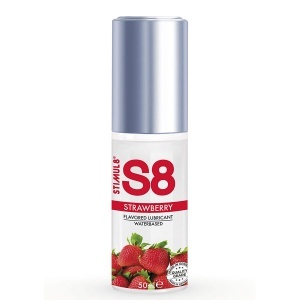 Lubrifiant Intim Comestibil S8 cu Aromă de Căpșuni – Plăcere Delicioasă (50ml)