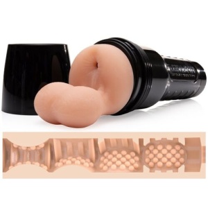 Masturbator Realist Premium Tip Anus cu Testicule Încorporate