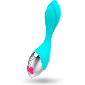 Mini vibrator Happy Loky din silicon, cu relief pentru punctul G, reîncărcabil USB, T