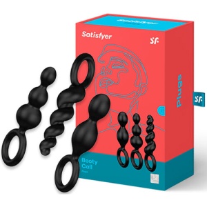 Set 3 Dopuri Anale Negre din Silicon – 3 Dimensiuni, Body Safe, Pentru Începători și Avansați - Img 2
