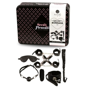 Set Bondage Ultimate Fantasy – Piele Ecologică, Negru