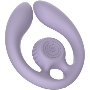 Stimulator Dublu pentru Cupluri Snail Vibe Gizi Duo cu Telecomandă – Liliac, 3 Motoare, IPX, USB Magnetic - Img 2