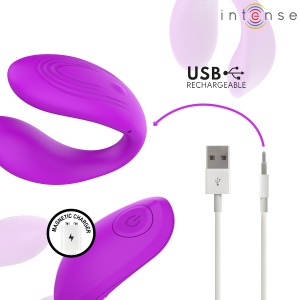 Stimulator Vibrant Dual INTENSE Nora Mov – Cu Clemă Ergonomică și Telecomandă - Img 5