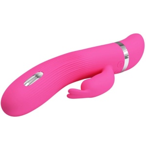 Vibrator Iepure cu Stimulare Flirtation – 7 Vibrații, Funcție Șoc, Silicon Moale - Img 6