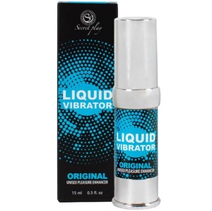 Vibrator Lichid Stimulator Unisex SecretPlay 15 ml – Gel cu Efect de Vibrație, 100% Natural și Vegan