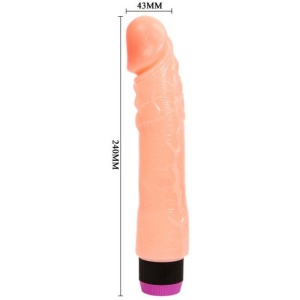 Vibrator Realist și Flexibil Flesh Natural – 24 cm, Viteze Multiple - Img 4