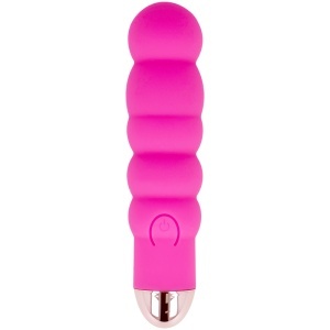 Vibrator Reîncărcabil de Călătorie Dolce Vita Travel – Roz, 7 Moduri, Silicon Medical, USB - Img 2