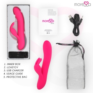 Vibrator Reîncărcabil din Silicon cu Mișcare Ondulatorie - MORESSA ETAN Premium - Img 2