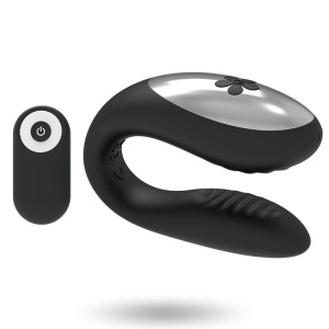 Brilly Glam - Vibrator pentru Cupluri cu Telecomandă, Negru