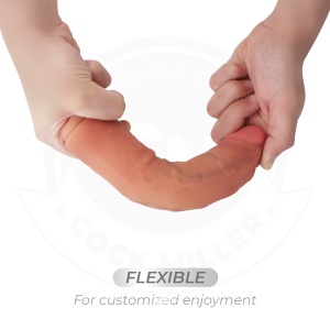 Cock Miller Dildo Realist cu Vibrații și Telecomandă, 19.5 cm - Img 5