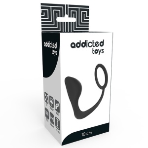 Dop Anal cu Inel pentru Penis, Negru – TPR Moale și Design Ergonomic - Img 2