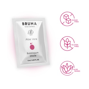 Gel Lubrifiant BRUMA – Aloe Vera & Aromă de Bubblegum, 6 ml (Format Voiaj) - Img 2