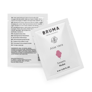 Gel Lubrifiant BRUMA – Aloe Vera & Aromă de Dulciuri, 6 ml (Format Voiaj) - Img 2