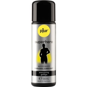 Gel Lubrifiant Energizant Pjur SuperHero cu Ginkgo – Control și Durată Prelungită (30ml)