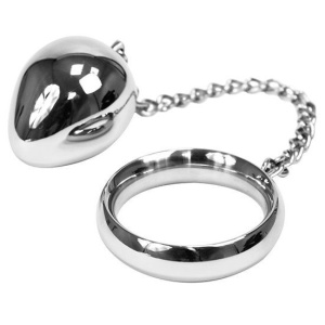 Inel pentru Penis 40 mm cu Lanț și Bilă Metalică - Img 2