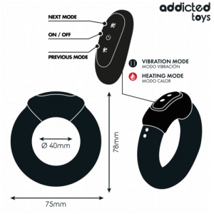 Inel Vibrator cu Efect de Încălzire și Telecomandă Wireless - Img 2