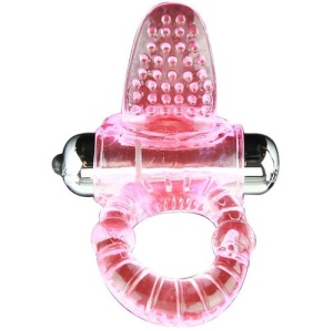 Inel Vibrator SWEET ABS Roz pentru Penis – 10 Ritmuri, Stimulator Clitoridian - Img 3