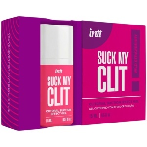 INTT – Gel Stimulator „Suck My Clit” (Căpșuni Sălbatice): Efect de Sucție și Vibrații, 15 ml - Img 3