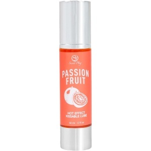 Lubrifiant și Ulei de Masaj 2 în 1 SecretPlay – Aromă Fructul Pasiunii, Efect Termic, 50 ml