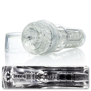 Masturbator Compact FLESHLIGHT GO TORQUE ICE – Carcasă Transparentă - Img 3