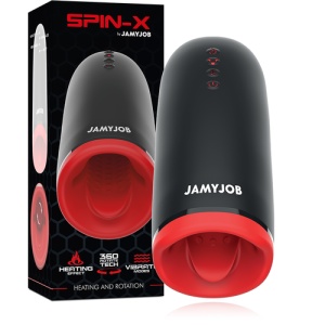 Masturbator SPIN-X cu Încălzire și Rotire – Reîncărcabil, Waterproof - Img 3