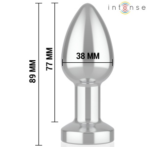 Plug Anal Vibrant din Metal cu Lumini LED și Telecomandă Intense – Mărimea M (8.9 cm) - Img 3