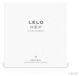 Prezervative Premium Ultra-Subțiri LELO HEX™ Original – Pachet XL 36 bucăți