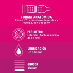Prezervative Texturate Durex Dame Placer (Pleasureme) – Pachet 12 bucăți - Img 3