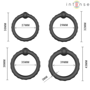 Set 4 Inele pentru El cu Dimensiuni Diferite - Img 3