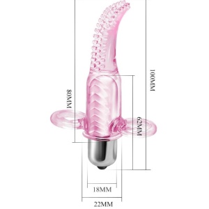 Stimulator vibro pentru deget din silicon, texturat și super elastic, 10 moduri de vibrație - Img 6