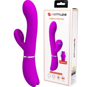 Vibrator Clitoridian cu Lins și Mișcare Pretty Love Violet – 12 Vibrații, 4 Moduri, USB - Img 6