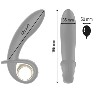 Vibrator Gonflabil pentru Punctul G cu Telecomandă Ibiza - Violet, 10 Vibrații, IPX5, USB - Img 2