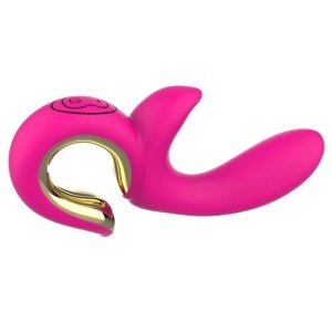Vibrator Iepuraș Nalone Lulu Pink cu Funcție de Împingere și Stimulare Clitoridiană - Img 3