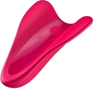 Vibrator pentru deget High Fly Fucsia, stimulator cu aripi și două motoare - Img 3