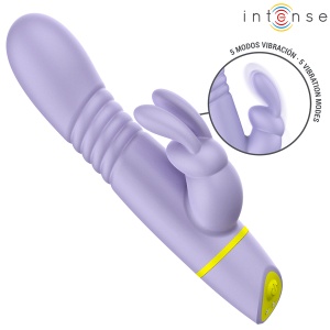 Vibrator Rabbit cu Mișcare de Împingere (Puls, 5 Vibrații, Silicon Ultra-Moale, USB Magnetic) - Img 3