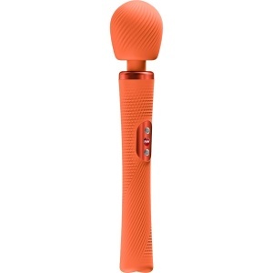 Vibrator Wand Vim Portocaliu – Baghetă de Masaj Ușoară și Silențiosă (5 Viteze, 3 Vibrații, USB-C, IPX6) - Img 2