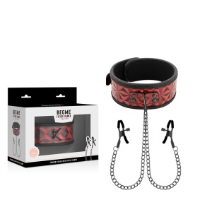 Zgardă Red Edition cu Cleme și Căptușeală Neopren – BEGME - Img 2