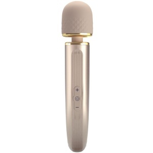 Aparat de Masaj Magic Wand Mare Champagne – Șampanie, 5 Viteze, 7 Vibrații, USB - Img 8