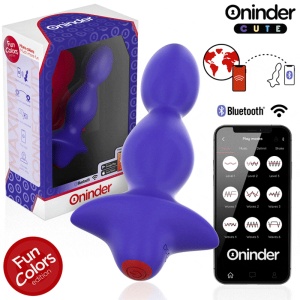 Dilatator Anal Vibrant Inteligent Oninder Cute Love Butt – Cu Control prin Aplicație Bluetooth, 9 Moduri și Rezistență la Apă