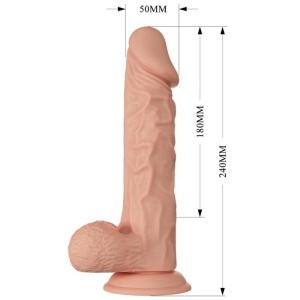 Dildo Ultra-Realistic Buraq 24 cm Natural cu Ventuză - Img 2