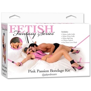 Fetish Fantasy - Kit bondage roz cu cătușe din blană - Img 4
