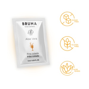 Gel Lubrifiant BRUMA – Aloe Vera & Aromă de Pina Colada, 6 ml (Format Voiaj) - Img 3