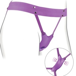 Ham Vibrator cu Telecomandă Wireless Ultimate Butterfly – Mov, 10 Moduri, Curele Reglabile, USB